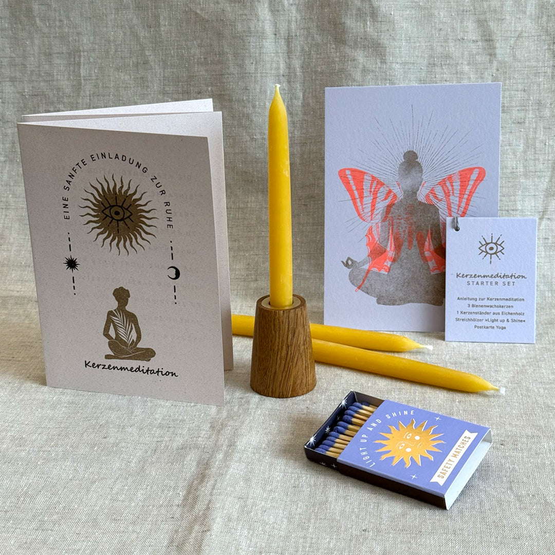 Licht für den Moment: Unser Kerzenmeditations-Set aus Berlin