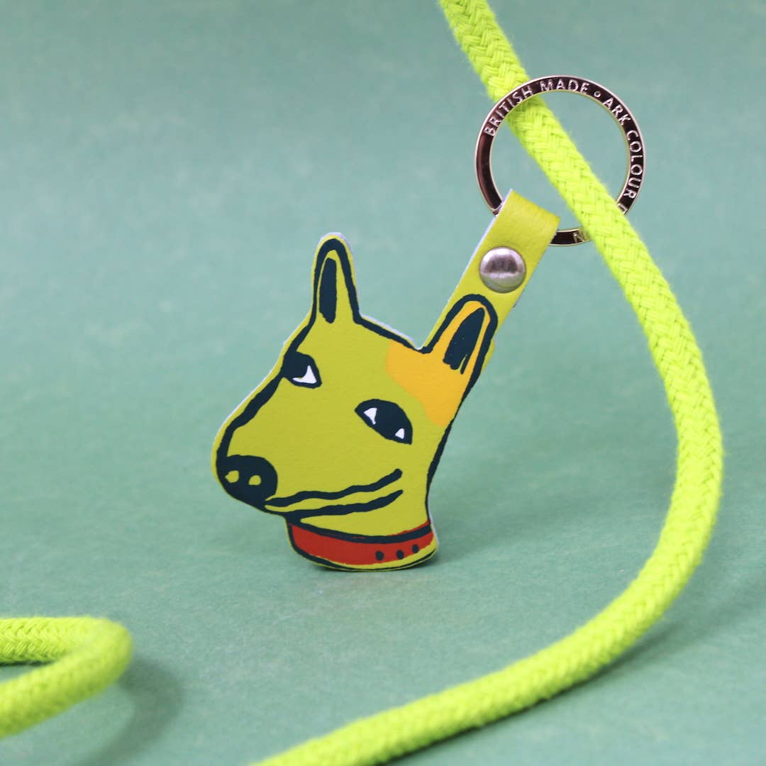 Schlüsselanhänger Leder Hund