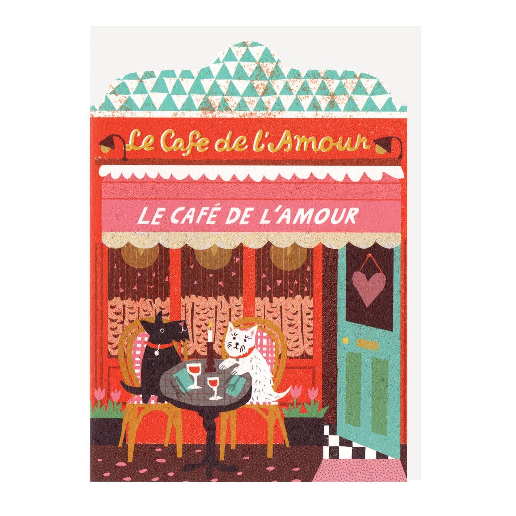 Love Cafe / gestanzte Karte - Togethery
