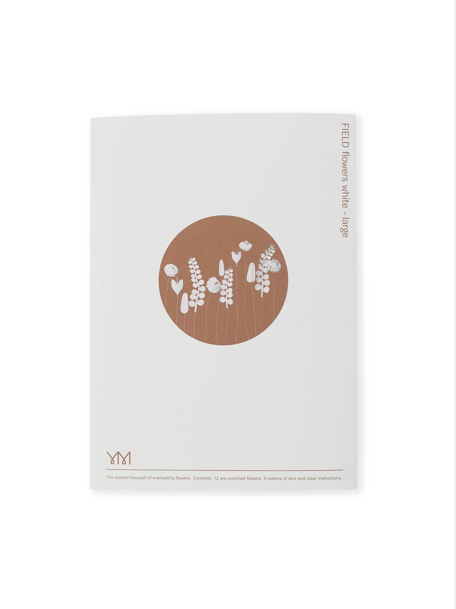 DIY-Strauß aus weißen Blumen (12 Stück)