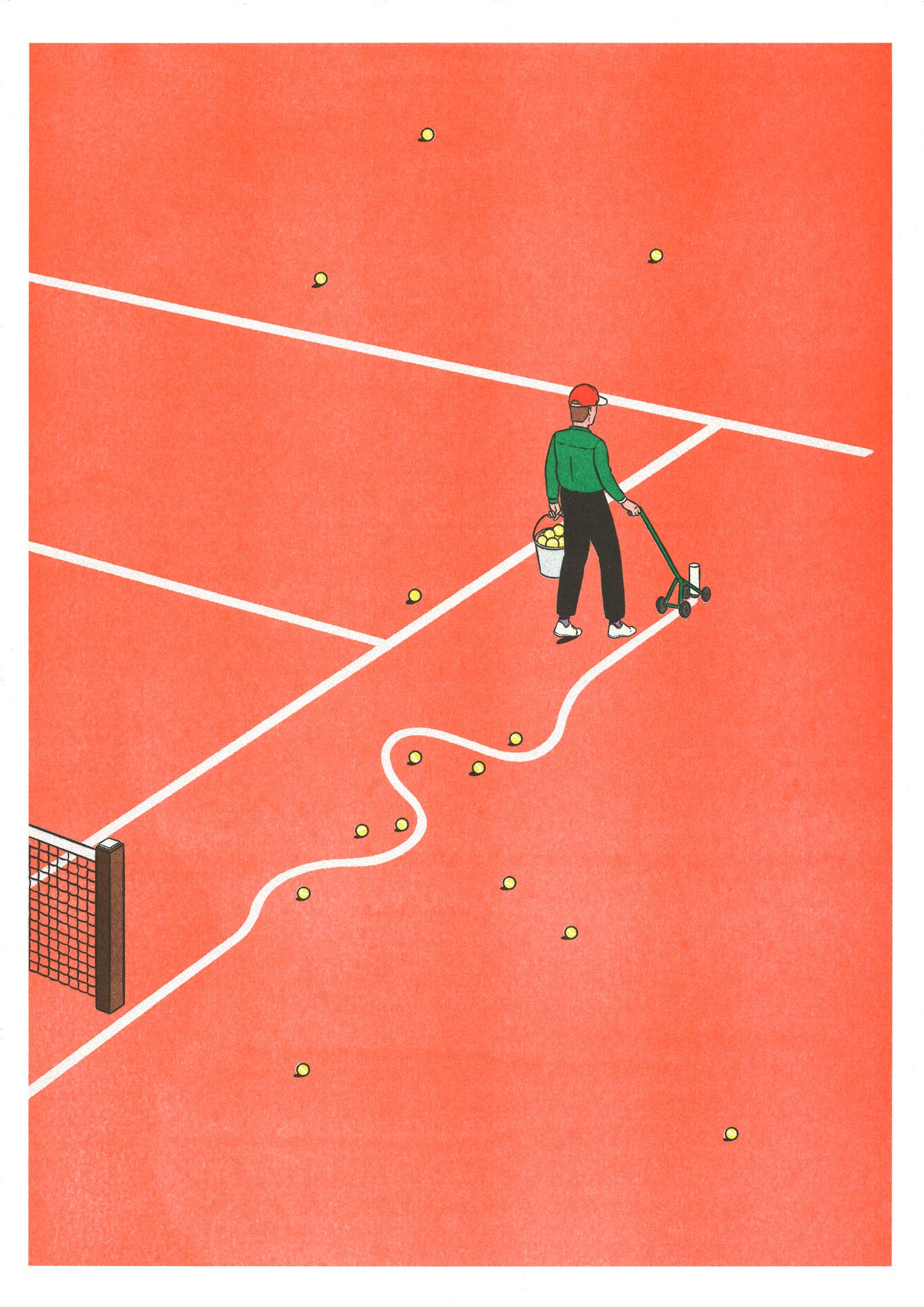 Art Print / A3 / Tennis