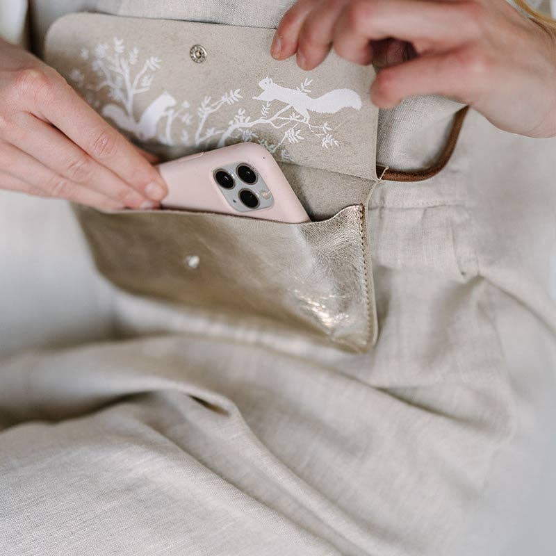 Keecie Telefontasche Leder Siebdruck