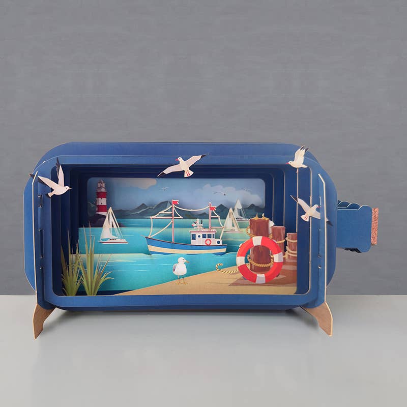 Pop-Up-Karte / Urlaub / 3D