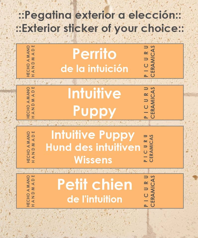 Glücksbringer / Hund des intuitiven Wissens / handgemacht