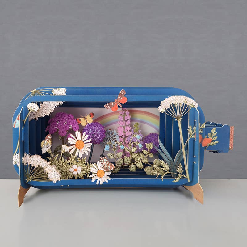 Pop-Up-Karte / Blumen / 3D