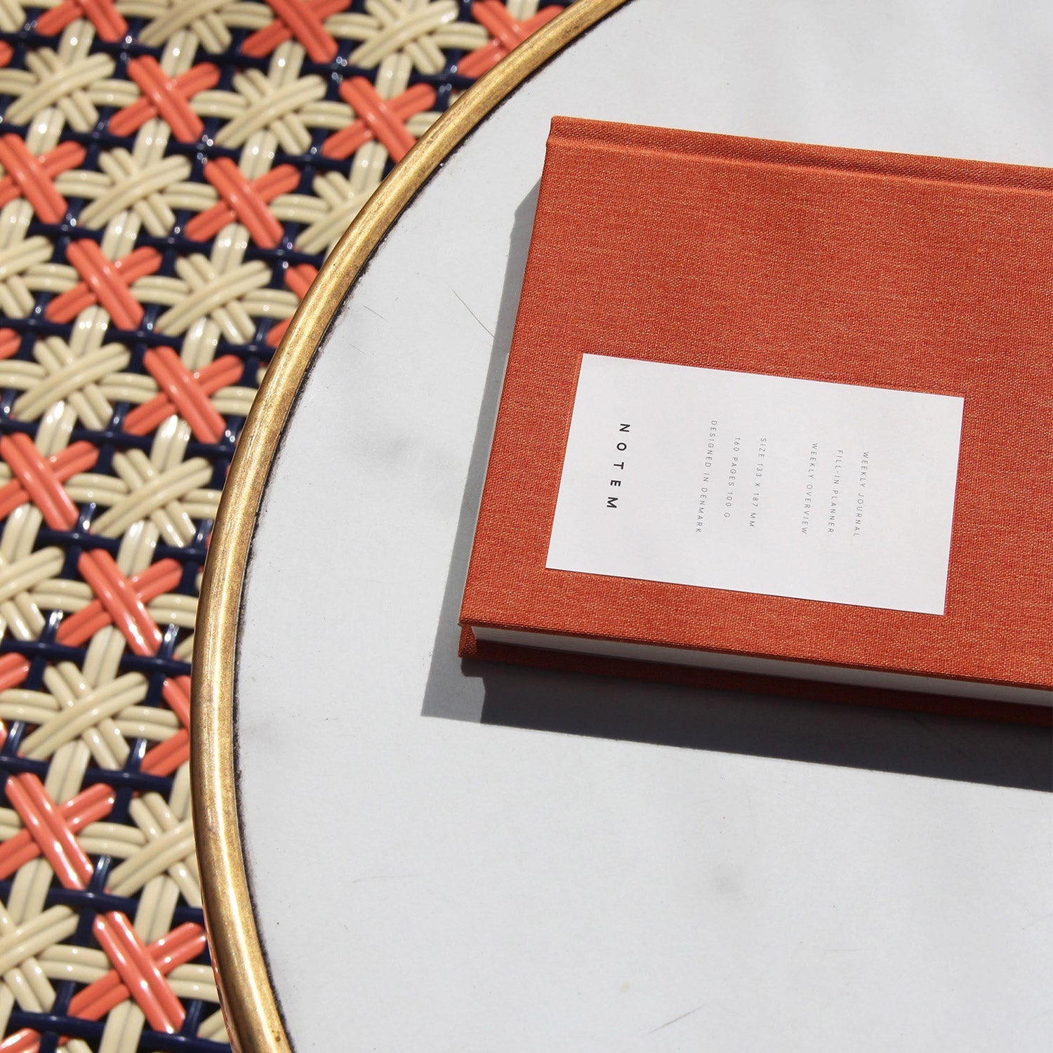 NOTEM Even Wöchentliches Journal, Medium - Sienna