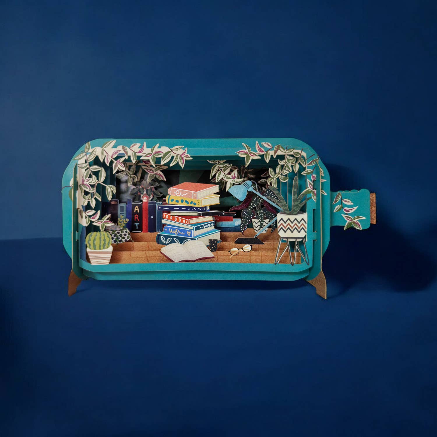 Pop-Up-Karte / Bücher / 3D