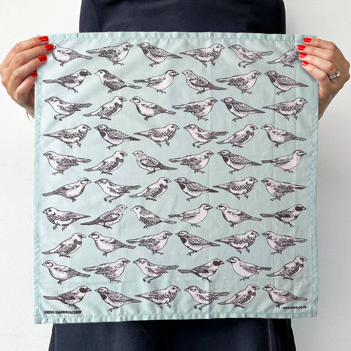 Vogel-Taschentuch / Einstecktuch / Halstuch / Bandana