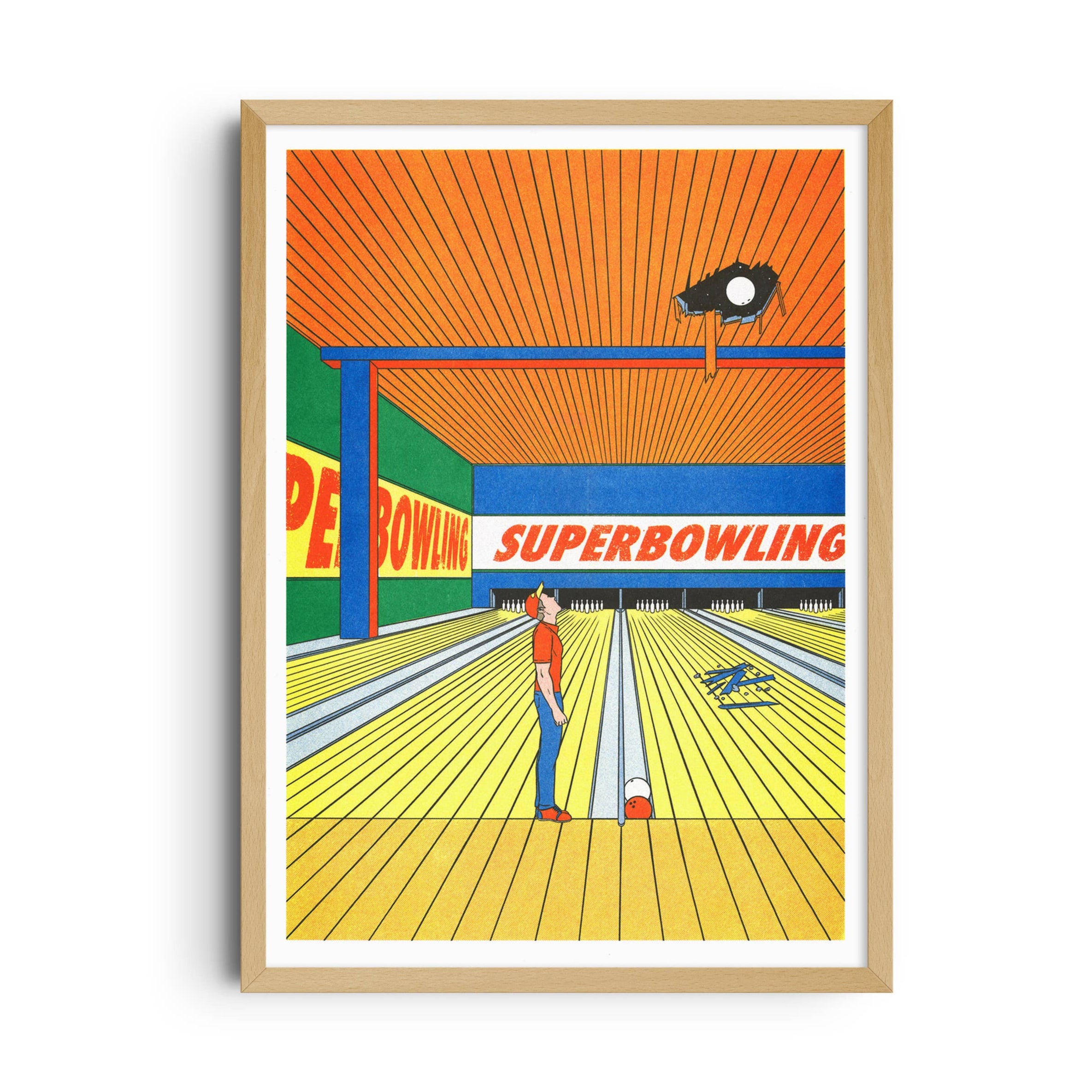 Art Print / A3 / Super Bowling