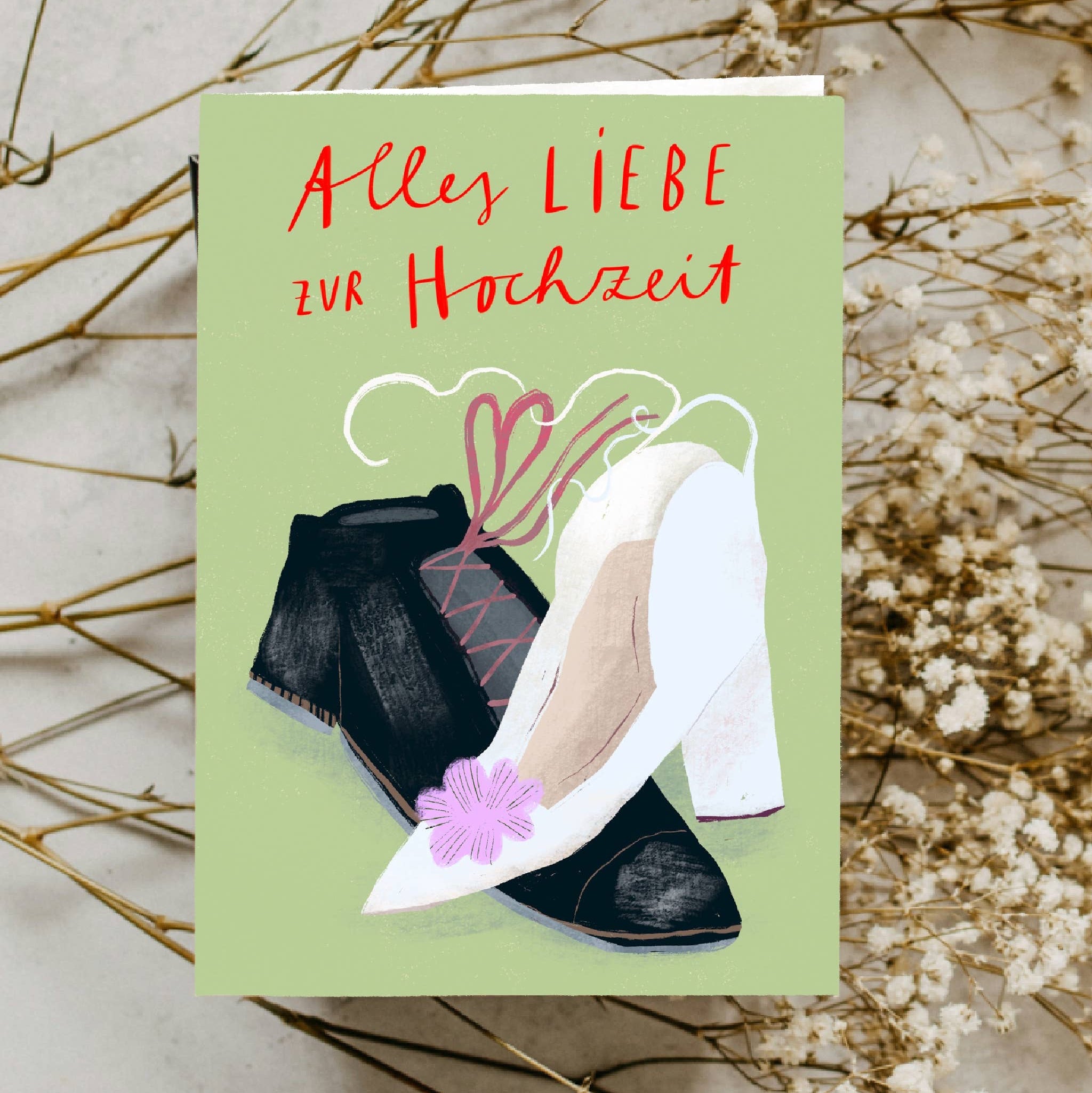Klappkarte »Hochzeit« mit Umschlag