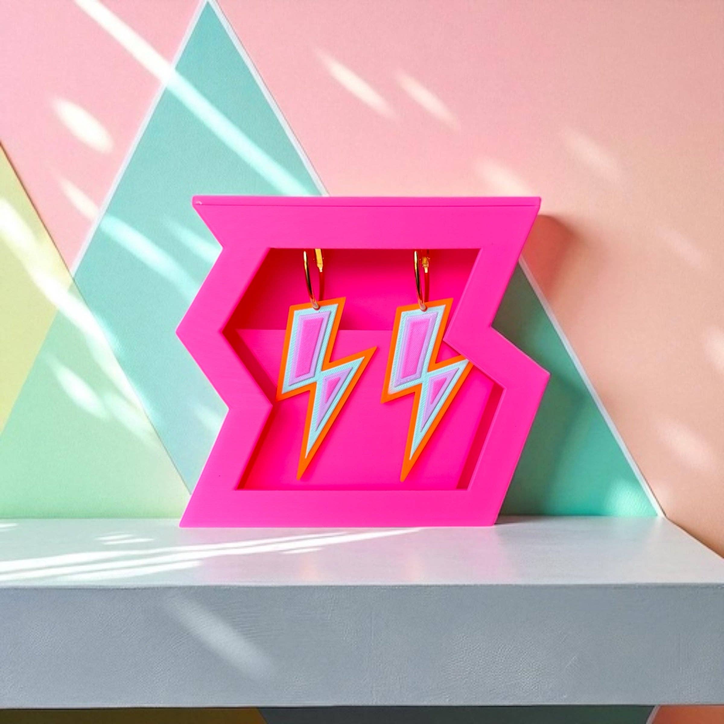 FLASH – Ohrringe Rosa Blitz
