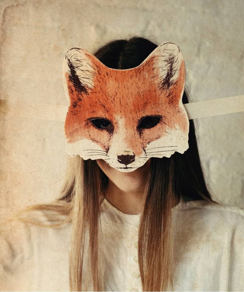Frida's Tierchen / Fuchsmaske aus Wollfilz