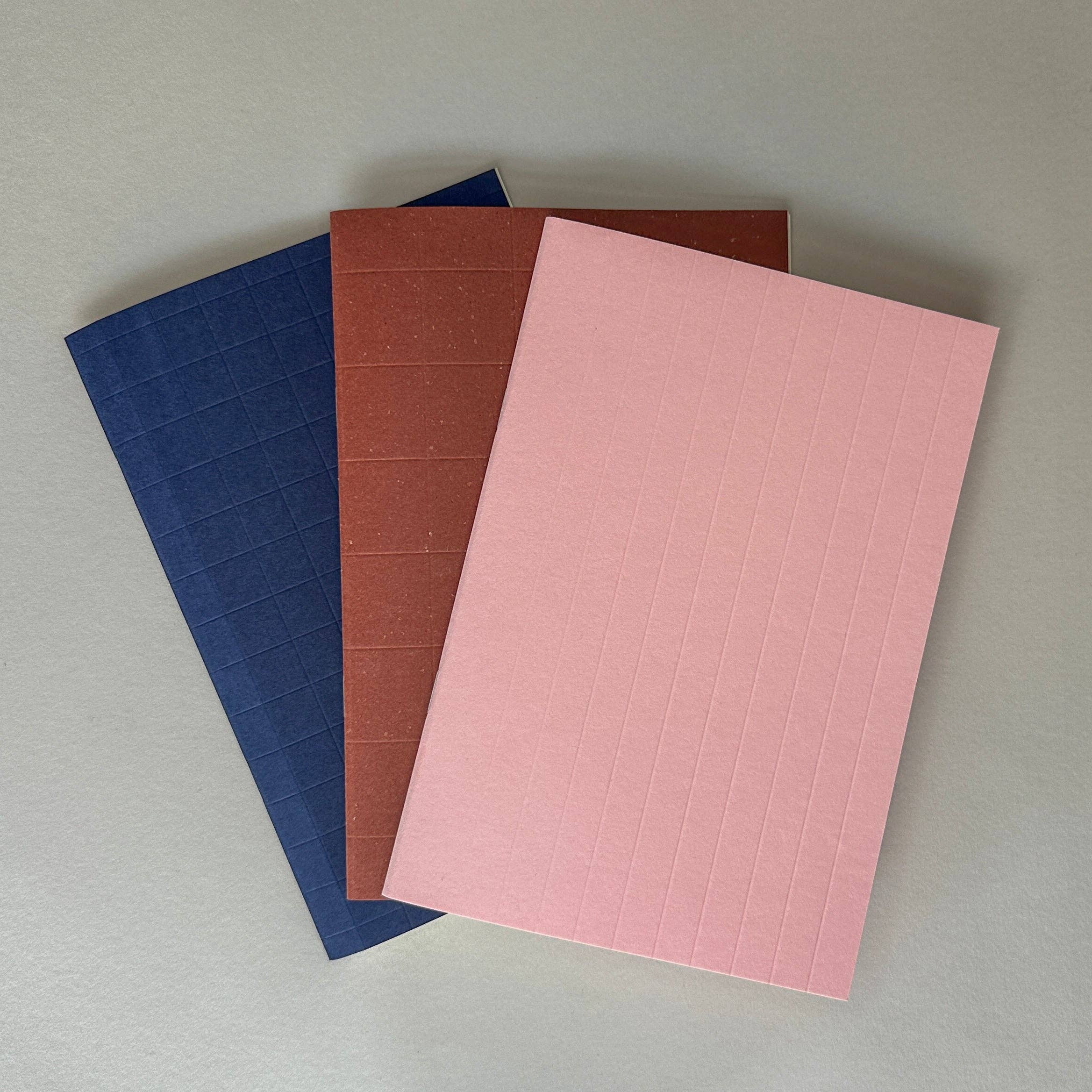 Grid Powdered Pink Notizbuch