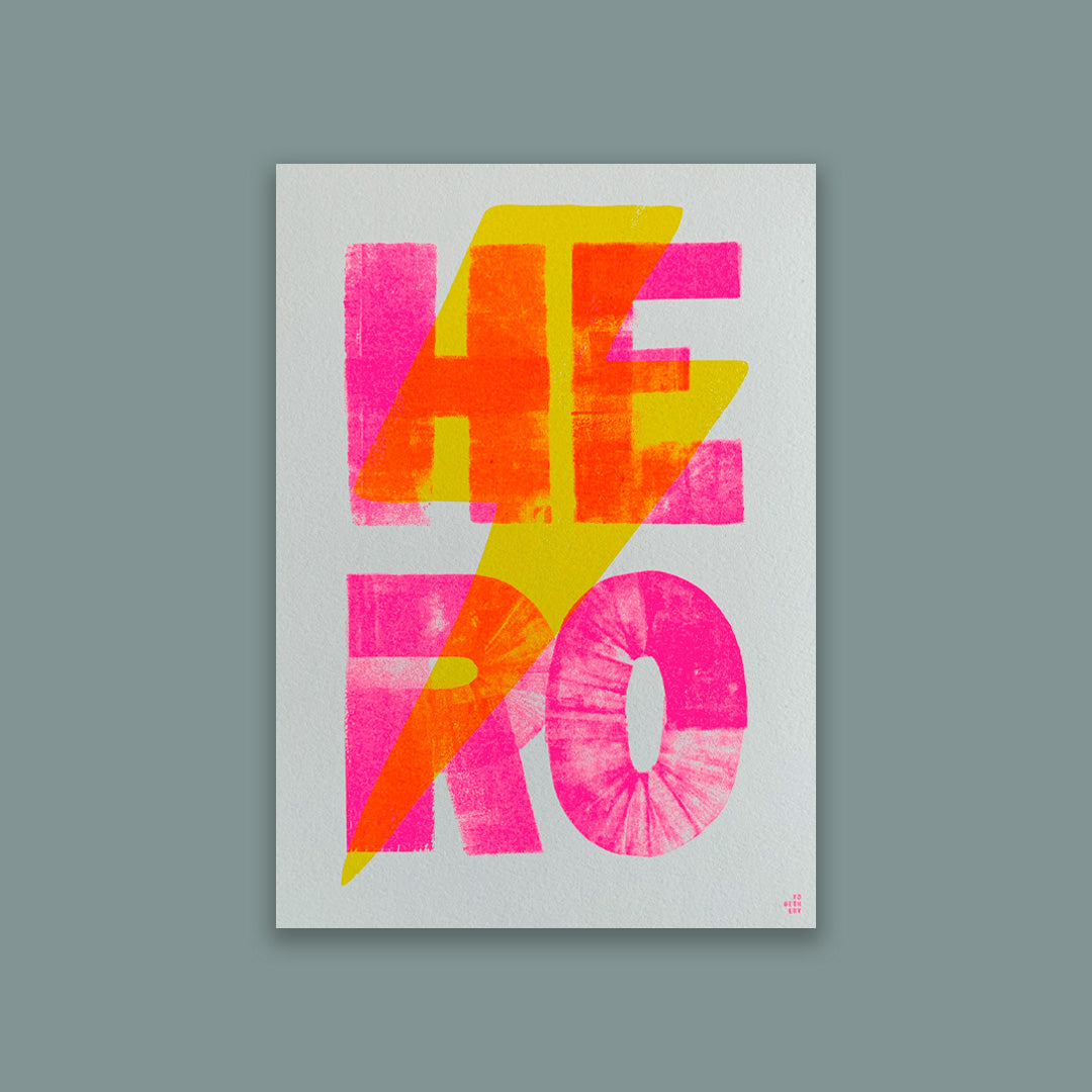 Art Print / Hero / A5 / Pflanzenfarbe - Togethery