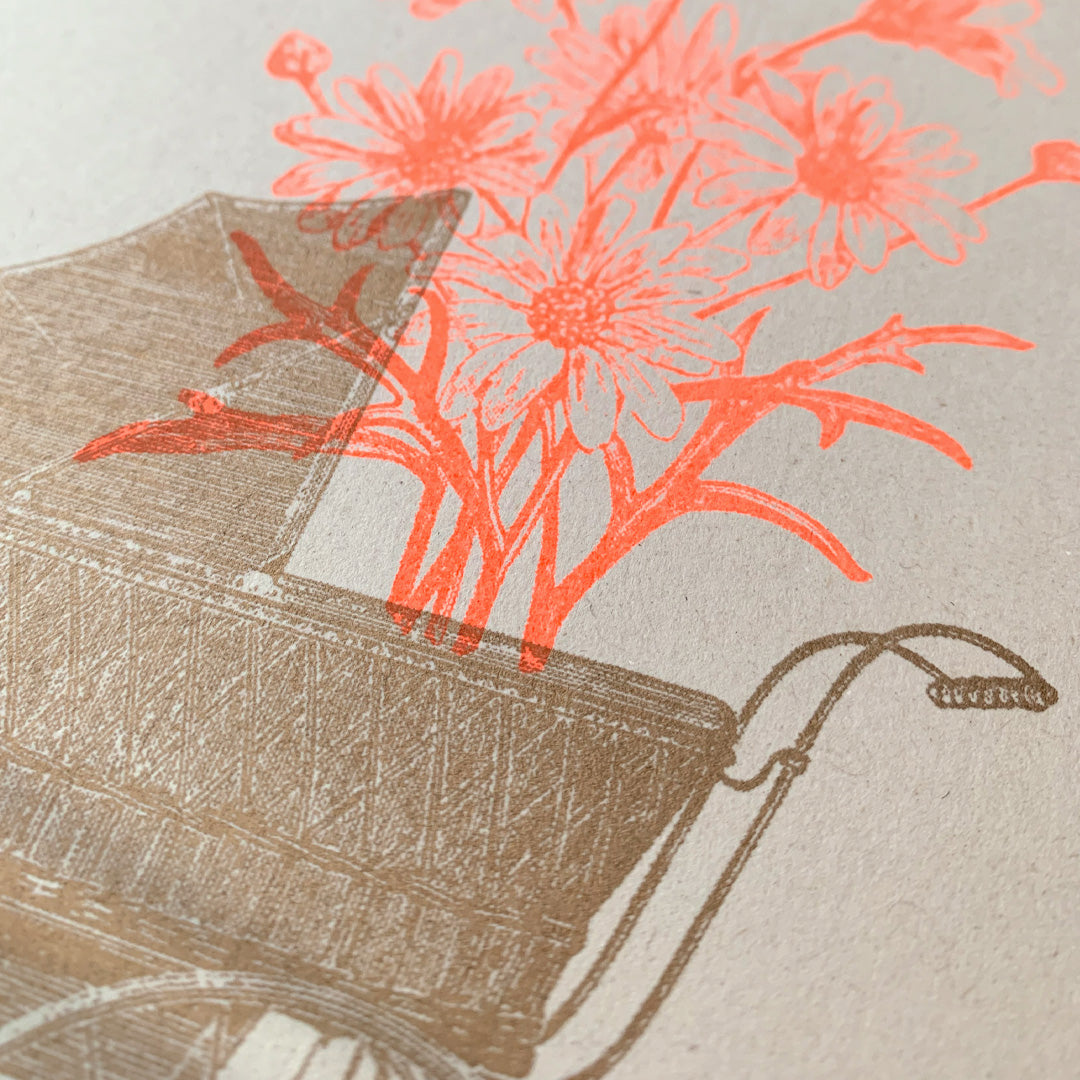 Maxikarte zur Geburt / Kinderwagen / A5 / Ökopapier - Togethery