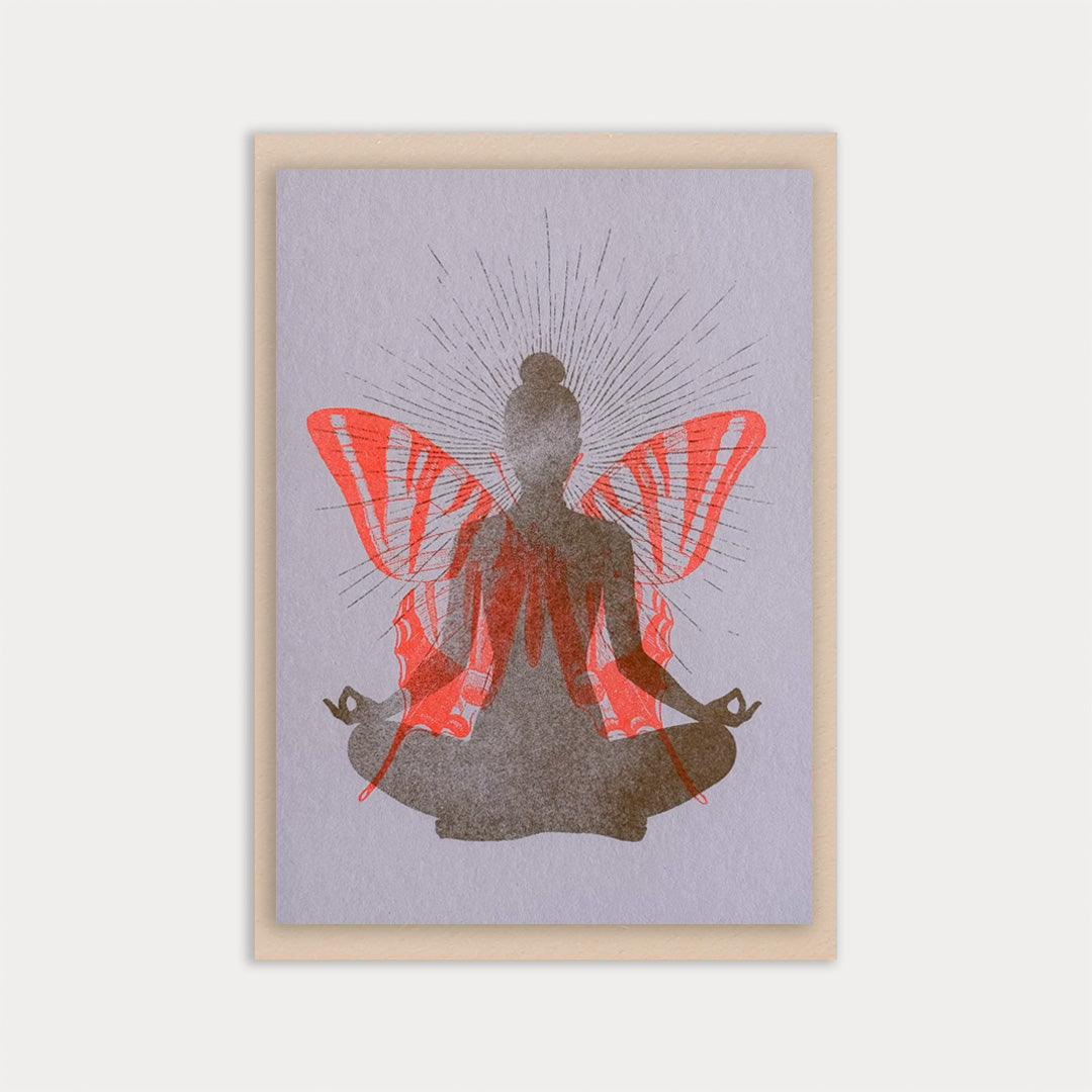 Karte mit Umschlag / Yoga / Meditation - Togethery