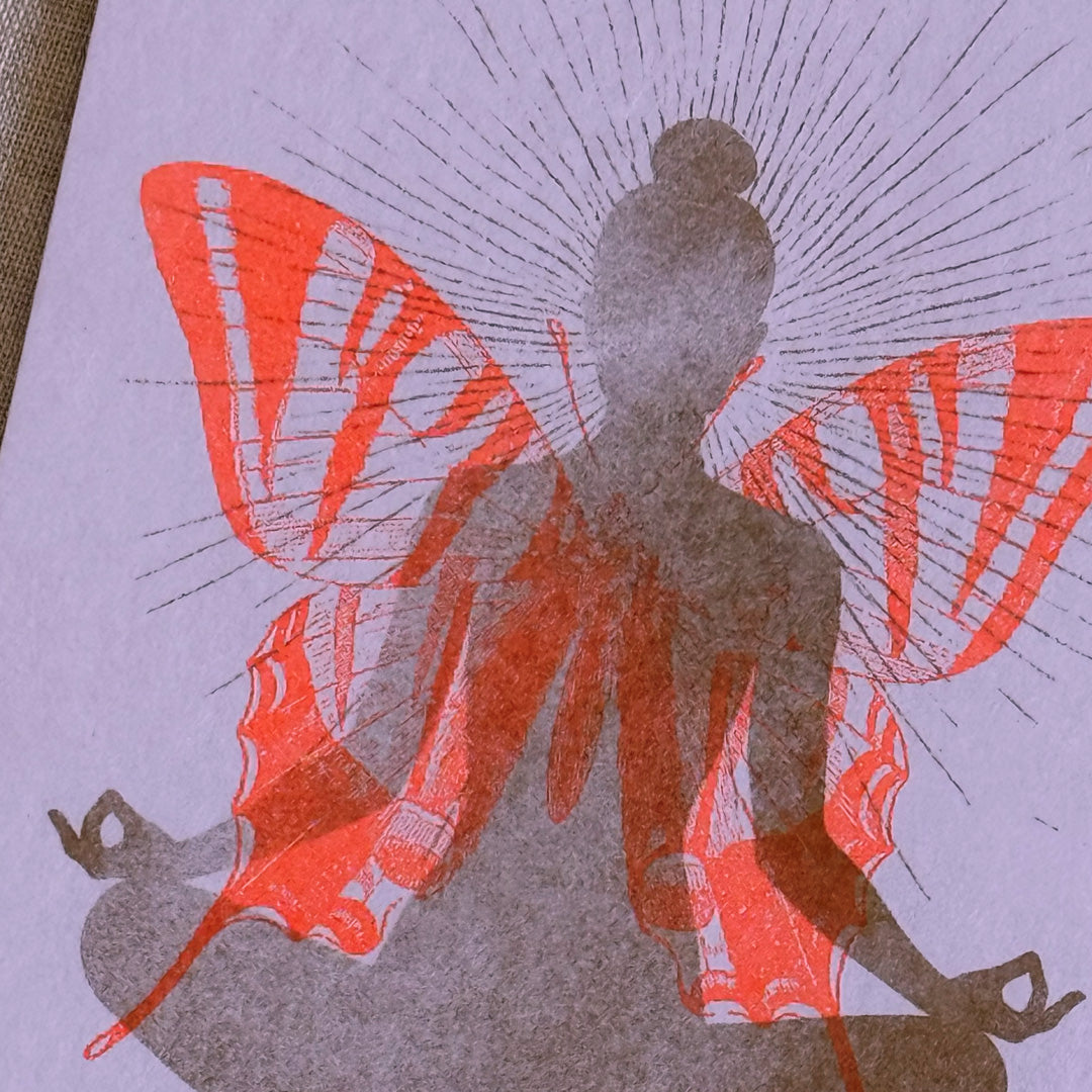 Karte mit Umschlag / Yoga / Meditation - Togethery