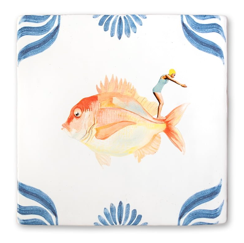 Story Tiles Fliese Ein mutiger Sprung