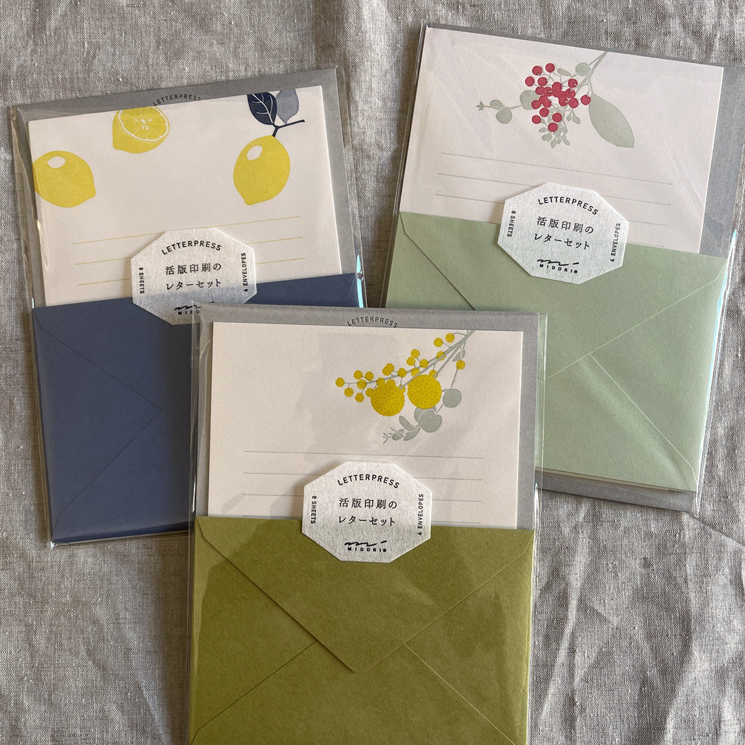 Midori / Briefpapier-Set / Letterpress / verschiedene Motive - Togethery