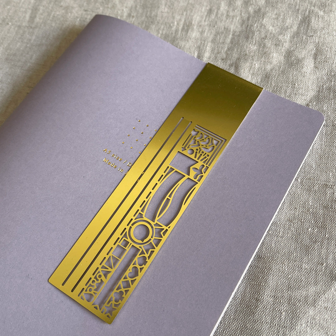 Midori / Lineal / Lesezeichen / Gold mit Motiven - Togethery