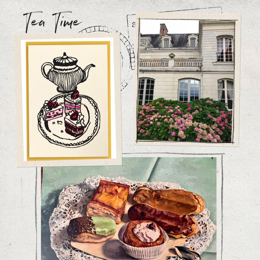 Kaffee und Kuchen / Karte mit Umschlag / A7 - Togethery