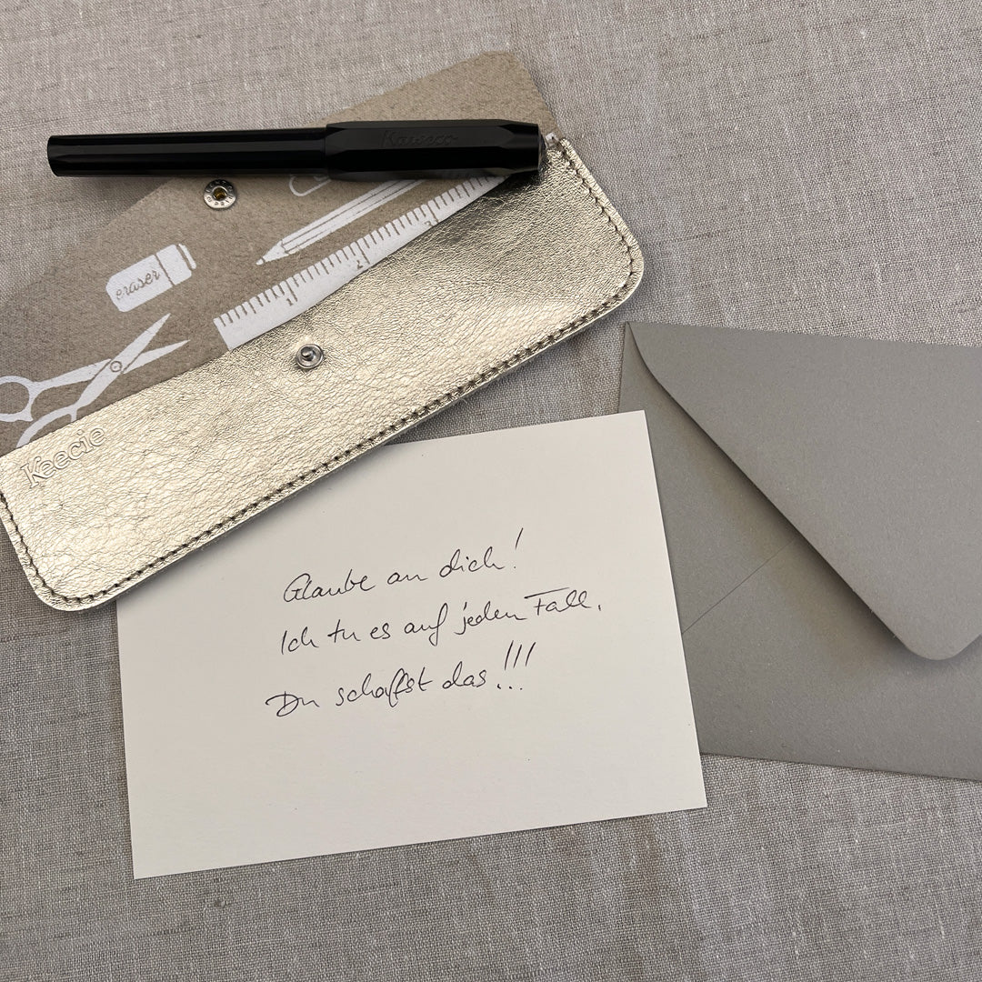 Notecard Set / blanko / VANILLA SKY / nachhaltig