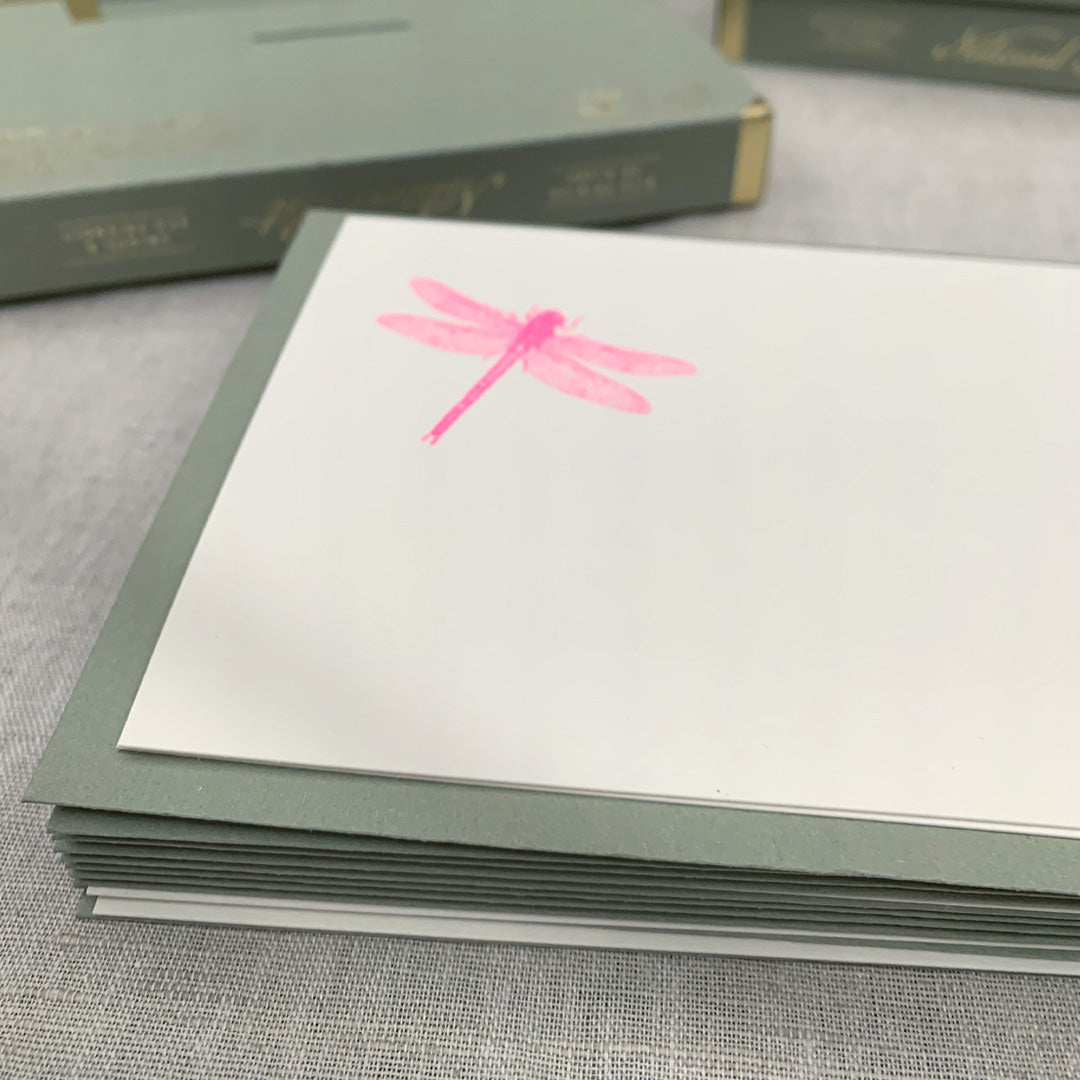 Notecard Set / Riso-Druck / Libelle / nachhaltig - Togethery