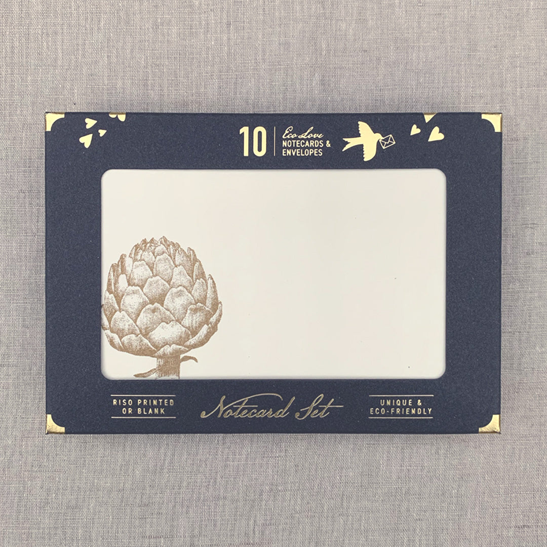 Notecard Set / Riso-Druck / Artischocke / nachhaltig - Togethery