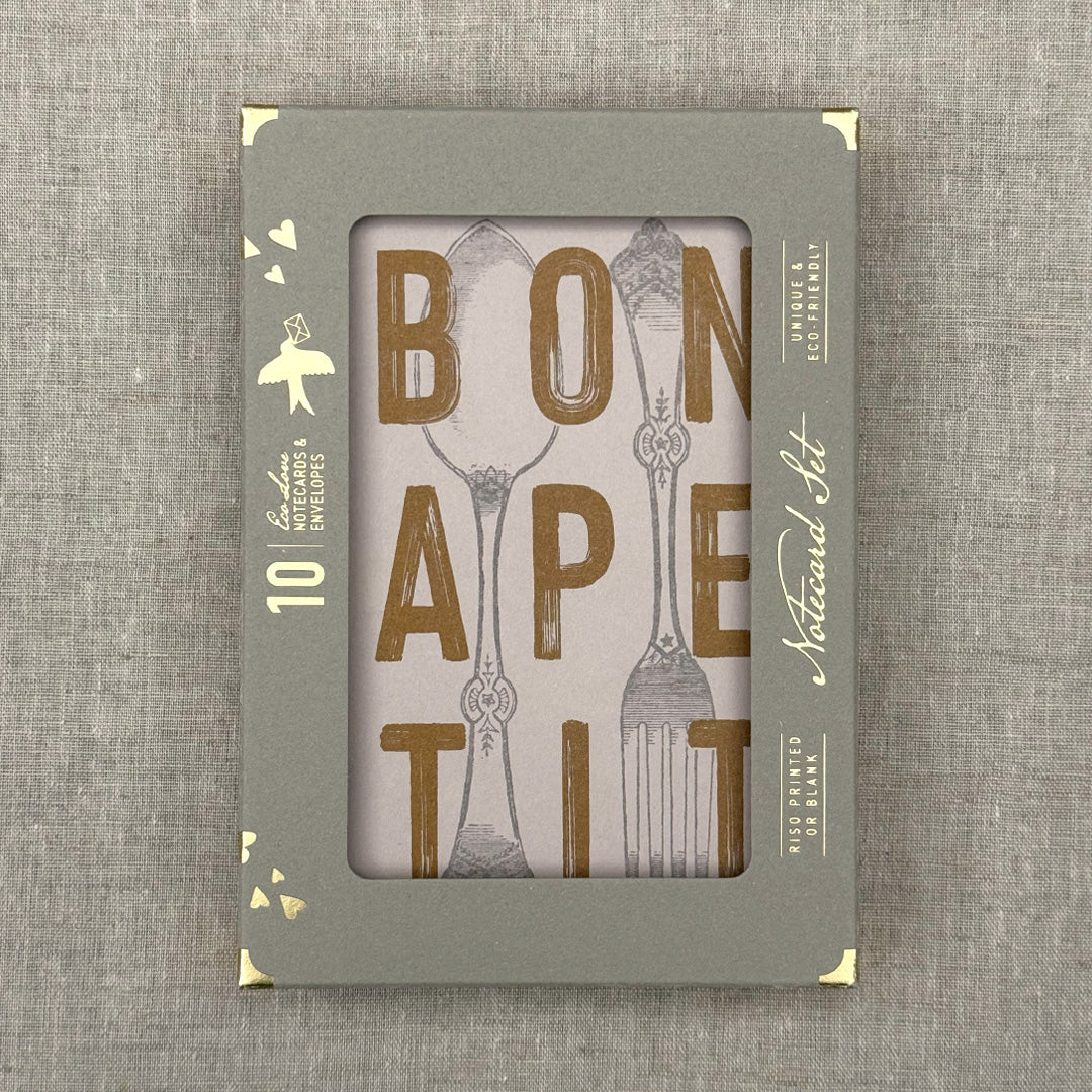 Das perfekte Set zum Einladen / Bon Apetit / im Leinenbeutel - Togethery