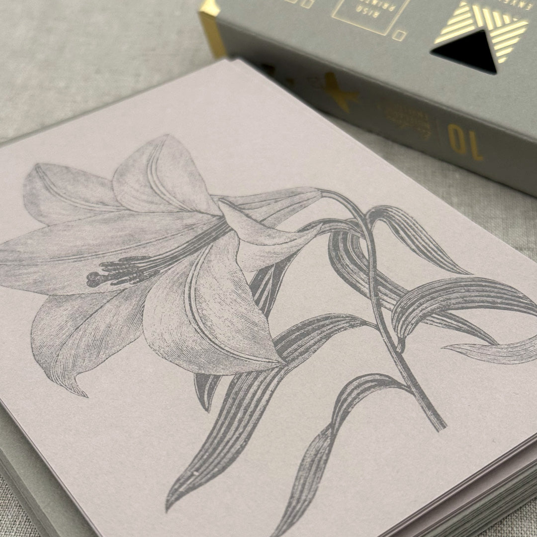 Notecard Set / Lilie / Premium Gmund Papier - Togethery