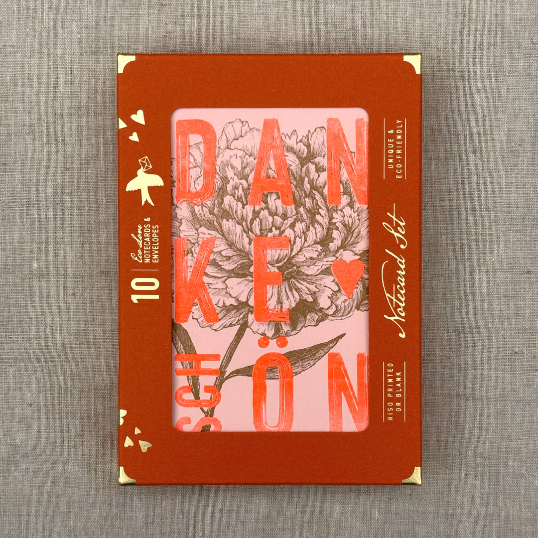 Notecard Set / Typo / Dankeschön / Premium Gmund Papier - Togethery