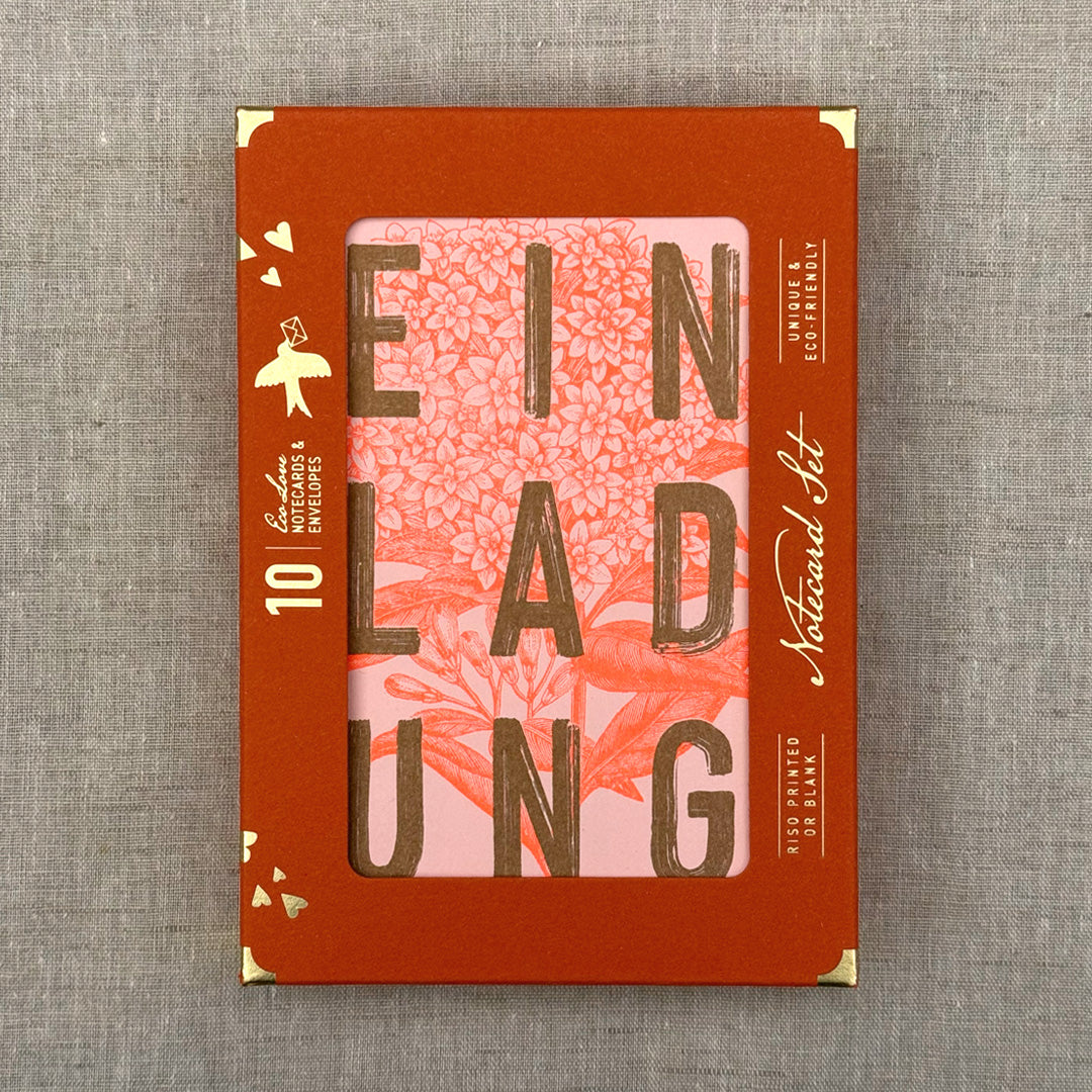 Das perfekte Set zum Einladen / Hortensie / im Leinenbeutel - Togethery