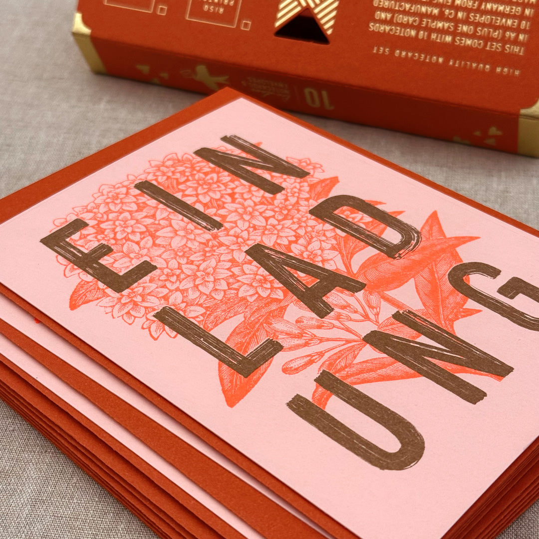 Das perfekte Set zum Einladen / Hortensie / im Leinenbeutel - Togethery