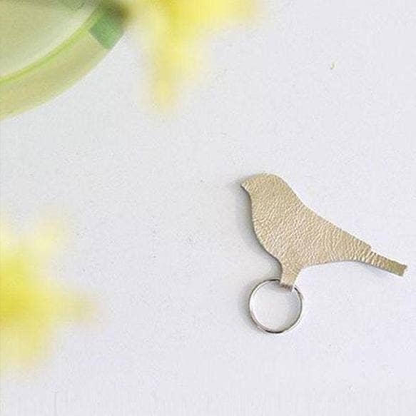 Schlüsselanhänger / Mini-Tweet / Gold