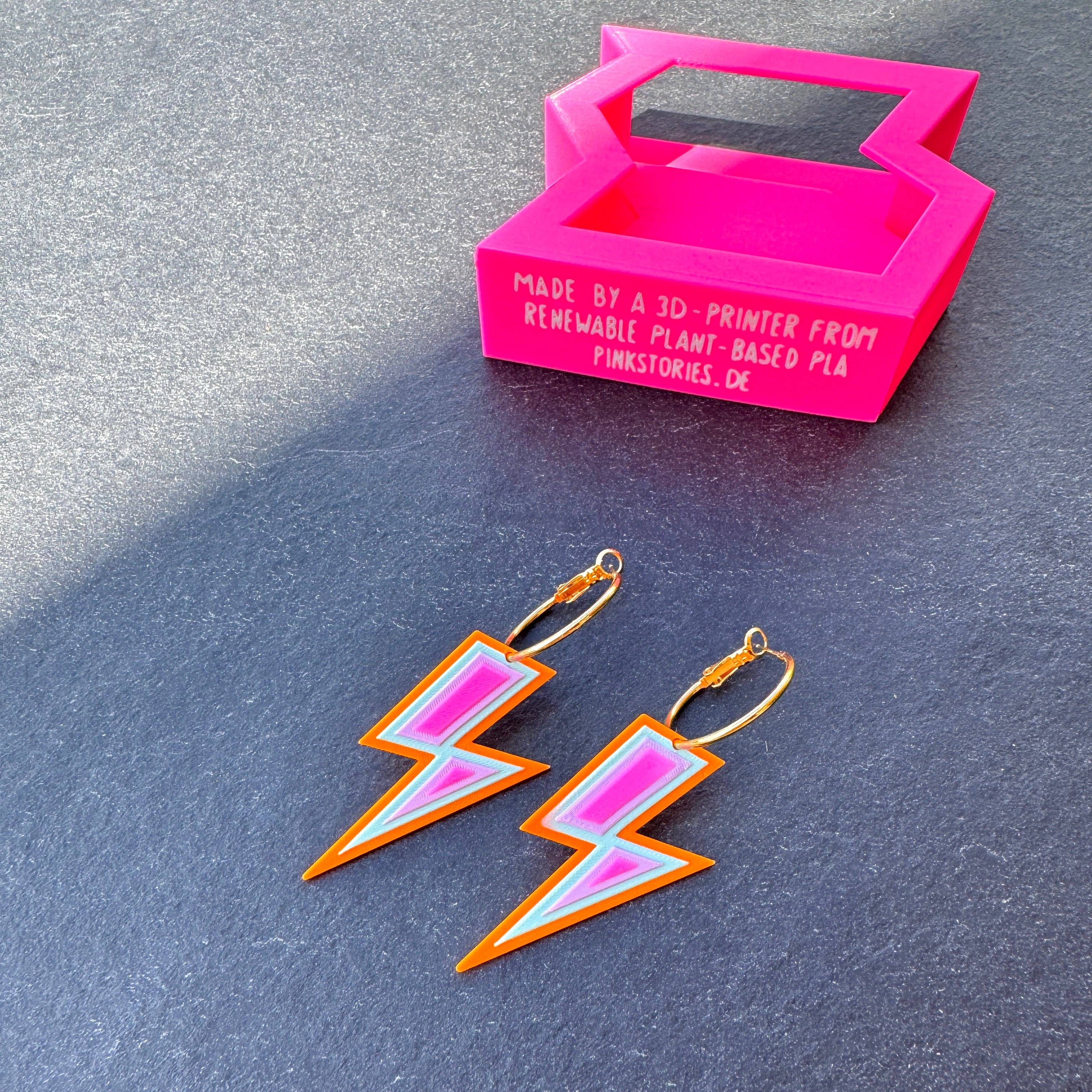 FLASH – Ohrringe Rosa Blitz