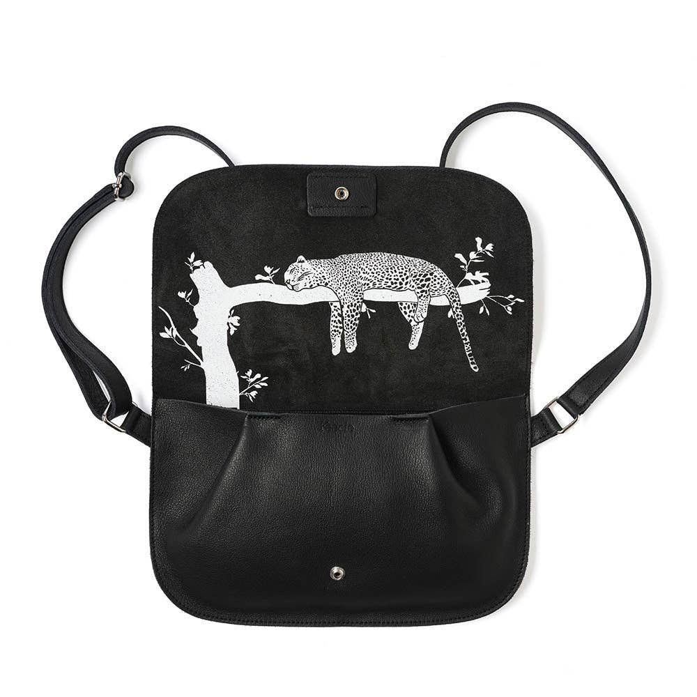 Tasche / Lazy Boy / Schwarz / Siebdruck innen