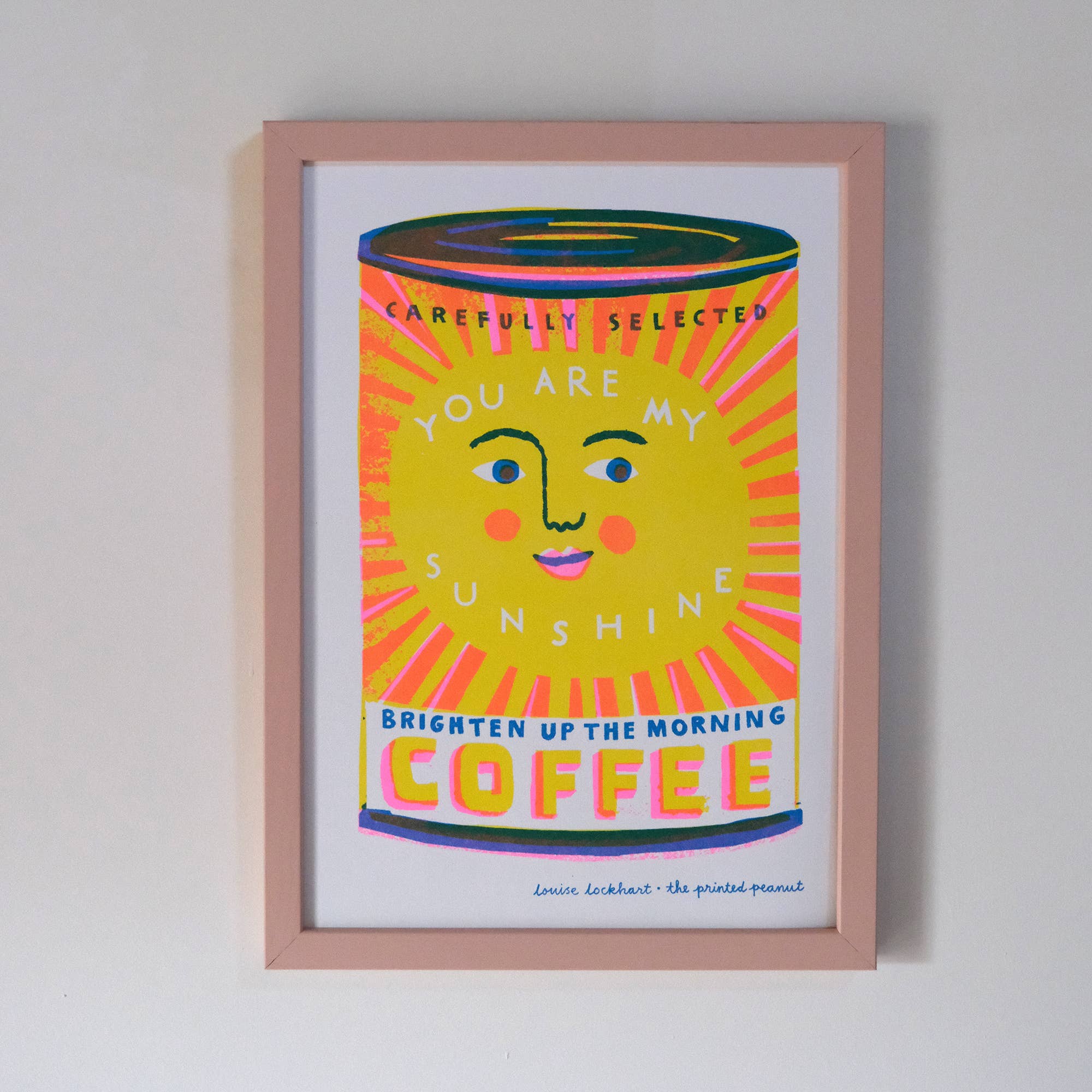 Kunstdruck A4 / You Are My Sunshine / Risographie
