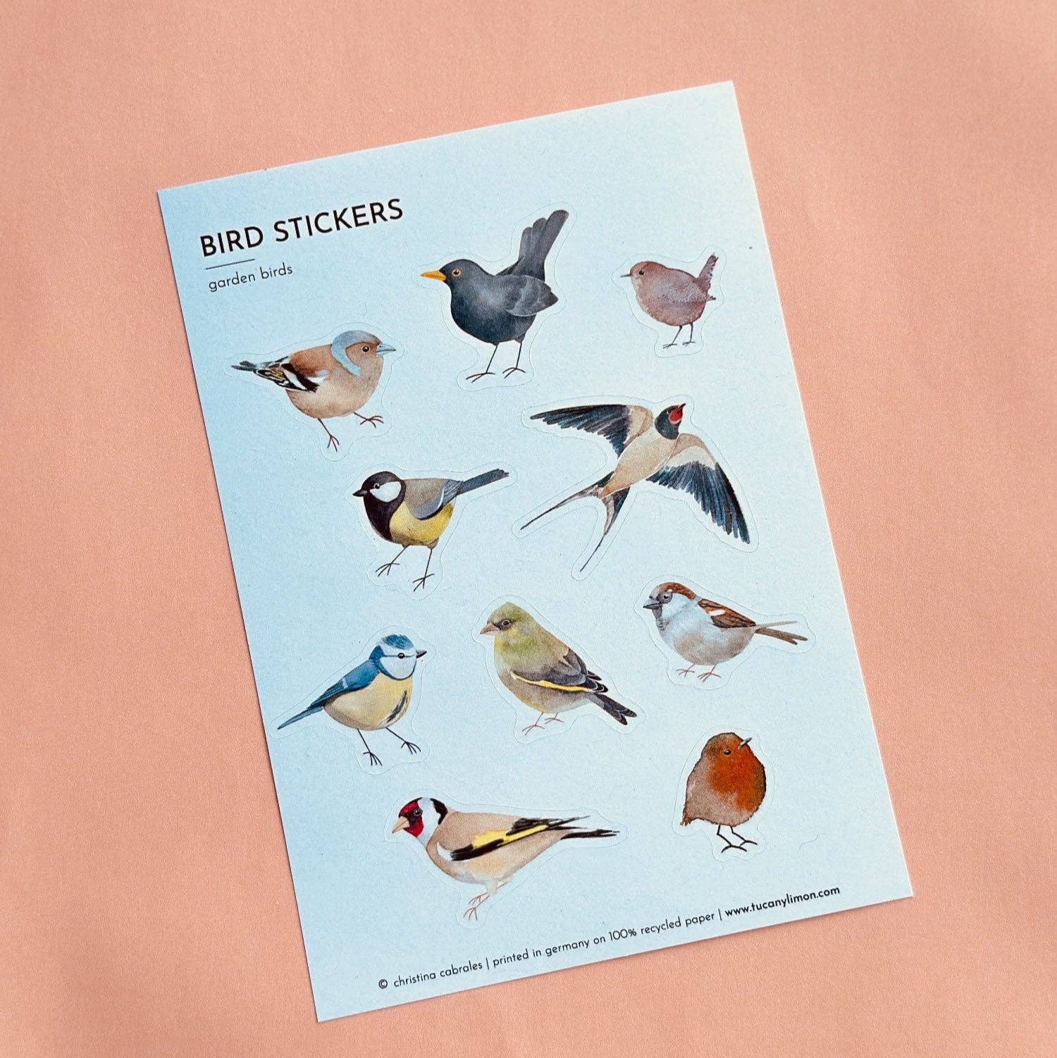 Sticker Vögel tucán y limón