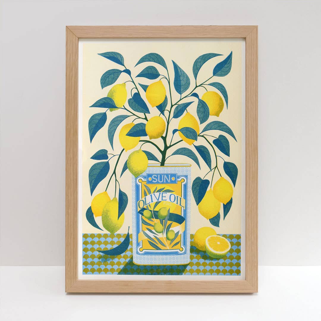 Riso Art Print / A3 / Zitronenbaum - Togethery