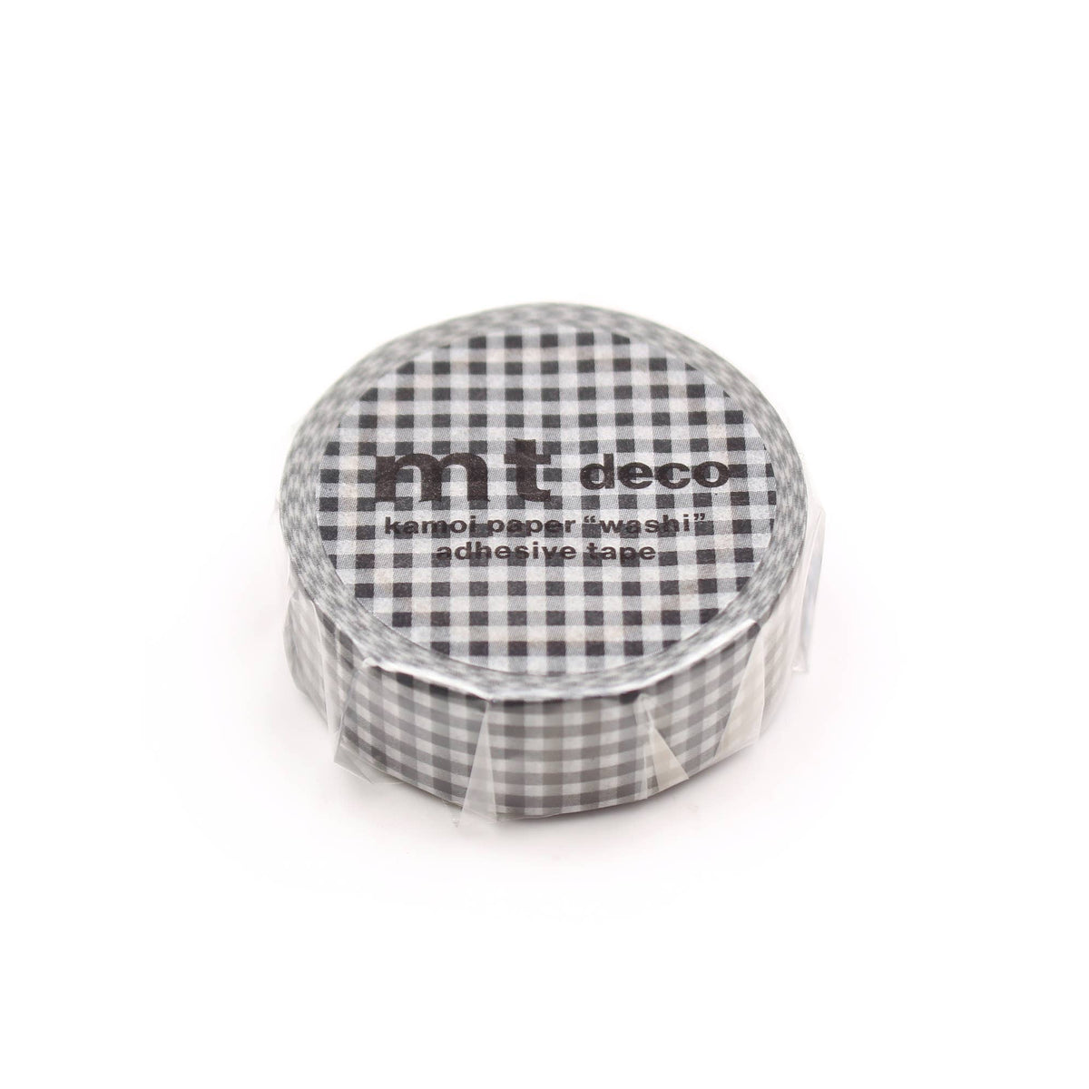 mt washi tape schwarz kariert verpackt