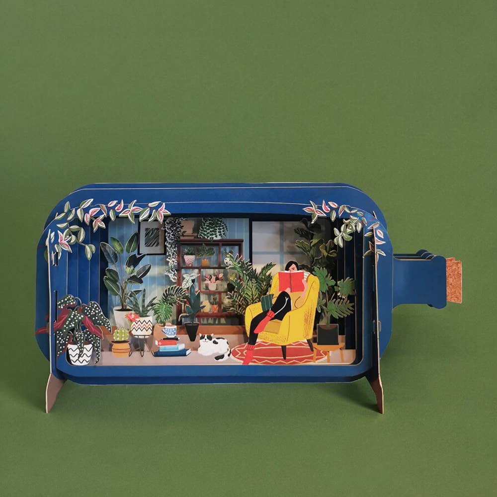 Pop-Up-Karte / Lesen / 3D