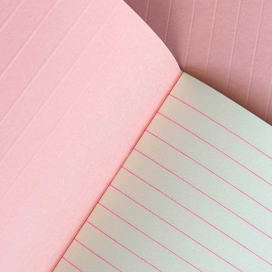 Grid Powdered Pink Notizbuch