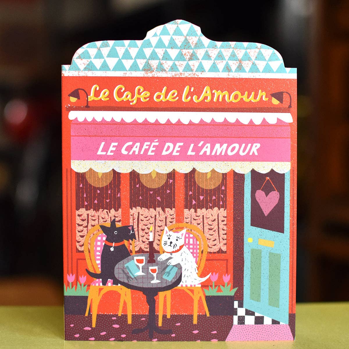 Love Cafe / gestanzte Karte - Togethery