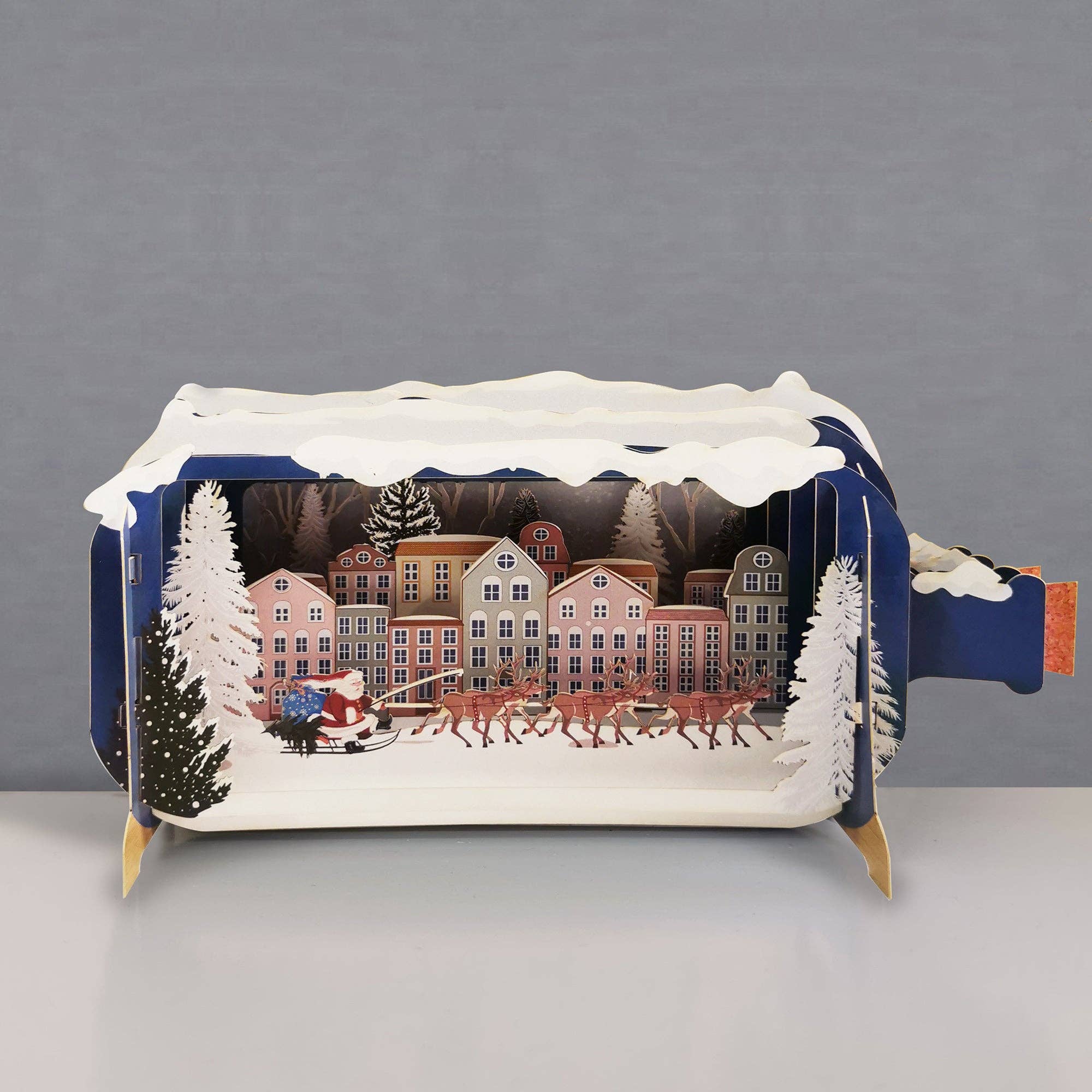 Pop-Up-Karte / Schlitten / 3D