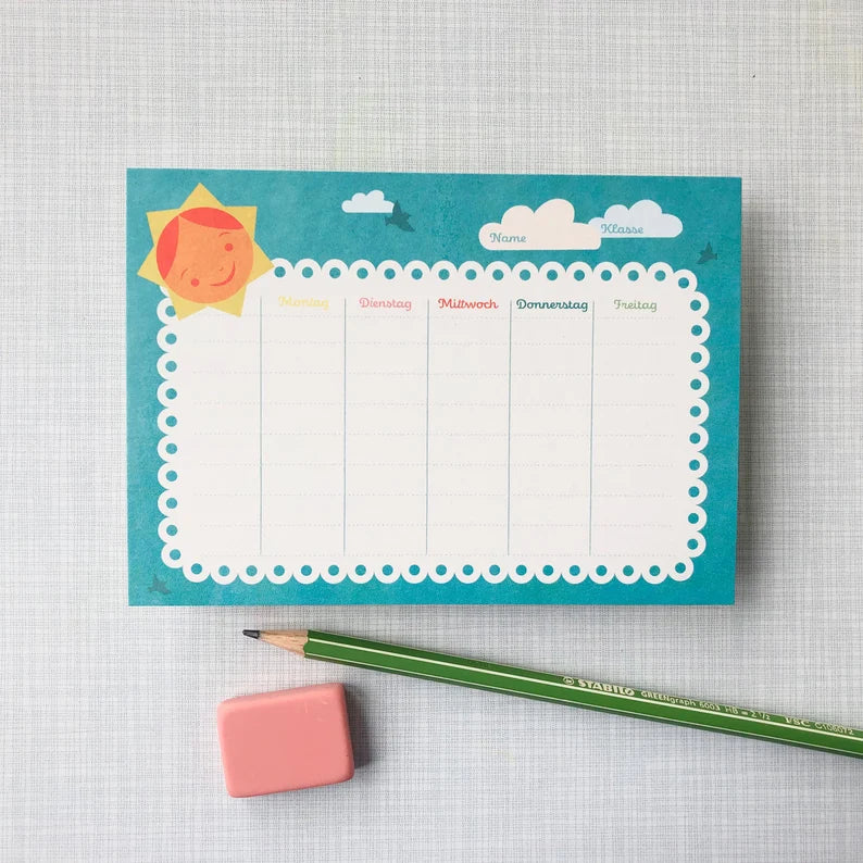 Postkarte / Stundenplan - Togethery