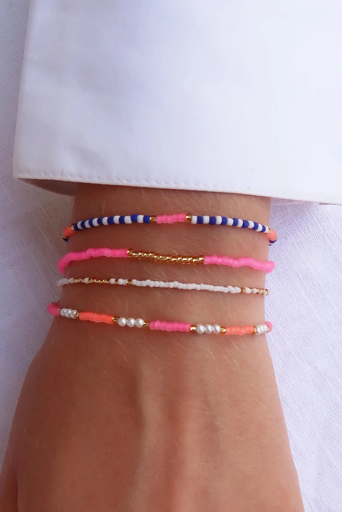 Armband Lumi - Neon Pink gold - Togethery
