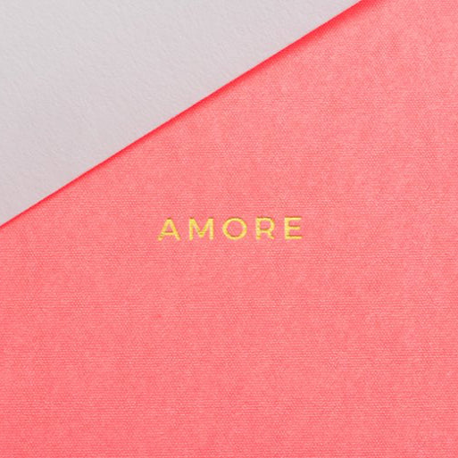 Neon Grußkarte mit Heißfolienprägung - Amore Gmund
