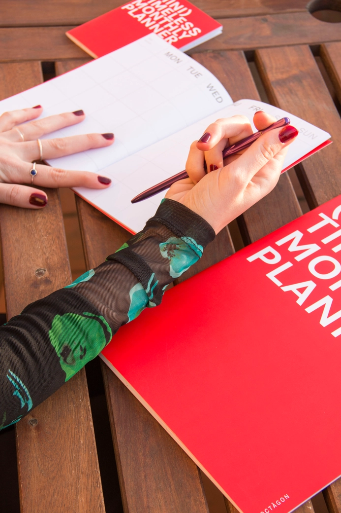 Monatsplaner A4 und A5 / Rot - Togethery