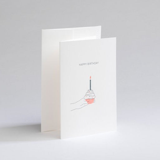 Grußkarte Letterpress - Happy Birthday Gmund