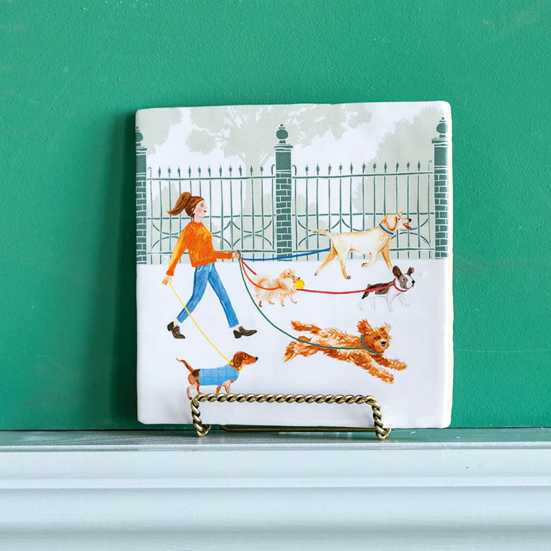 Who let the dog out?
Fliese mit Hunden